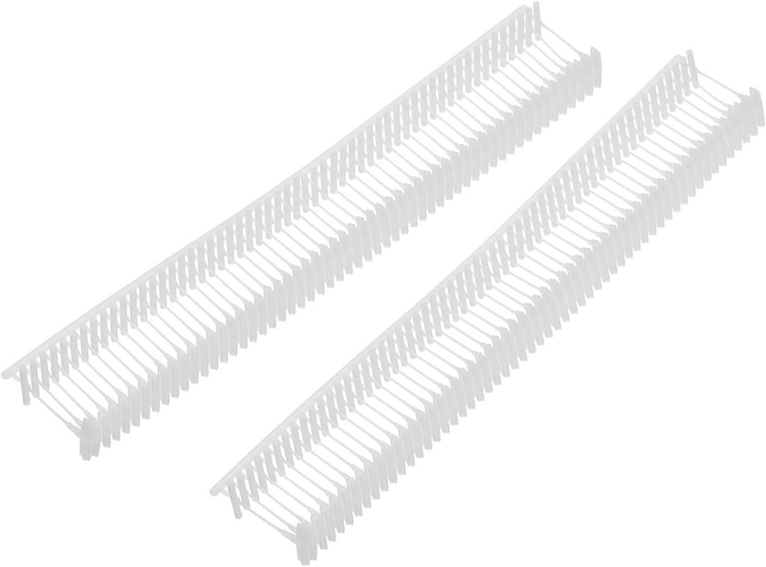 MECCANIXITY 5000Pcs Standard Tagging Gun Fasteners,0.4 Inch White Garment Tags Label Gun Plastic Refills, Fabric Tag Attachments Gun Barbs for Clothing, Retail, All Price Tags