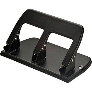 Officemate Medium Duty 3 Hole Punch with Ergonomic Handle, 30 Sheet Capacity, Black (90088)