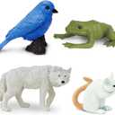Safari Ltd. Fairy Tale Animals TOOB - Figurines of Unicorn, Dragon, Frog, Wolf, Rabbit, Doe, White Stallion, Bear, Mouse, Bluebird, and Fox - Play Toys for Boys, Girls & Kids Ages 3+