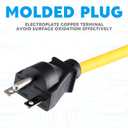 Tellegloww 25ft NEMA 6-15 Extension Cord 6-15P Male to 6-15R Female, 15 AMP Power Cable for 220/240V Air Condition, LED Grow Lights, Digital Ballast Power Cord Heavy Duty 14AWG/3C, 240V, 3750W