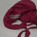 ZAFUL Women's Tie Back Padded High Cut Bralette Bikini Set Two Piece Swimsuit (Medium, 1-Plum Velvet)