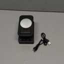 Wireless Induction Audio Bluetooth Speaker 5in1 Phone Holder Emergency Rechargeable (3000mAh) with Colorful Ambient Light 300 Foldable for Tablet iPhone Android, Gifts for Men Women (Black)