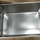 Stainless Steel Litter Box with High Sides,23.6" L X 15.7" W X 7.8" H,Extra Large Jumbo Cat Litter Box,XL Kitty Metal Liter Box for Indoor Big Cat,Non-sticky,Anti-Leakage(Entry on Short Side)