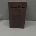 Aofmee 80oz Glass Pitcher with Lid, 2.4 Liter Water Pitcher, Glass Carafe for Cold or Hot Beverages, Sun Tea Jar, Easy Clean Heat Resistant Jug for Juice, Milk