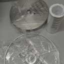 Arc Floor Lamps for Living Room with 3 Color Temperatures, Modern Floor Lamp Reading Light with 9W Bulb Included, Standing Lamp with Adjustable White Hanging Shade for Bedroom Office(Silver)