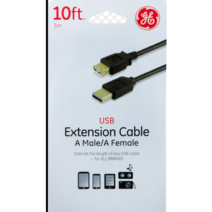 GE USB Extension Cable 10 Ft