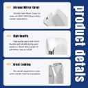 Truck Mirror Cover with Chrome Housing Passenger Right Side Compatible with 1997-2017 Volvo VNL