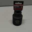 BILITOOLS 3/4" Drive Deep Impact Socket 46mm, Metric, CR-MO Steel, 6 Pt. Impact Grade Heavy Duty Large Axle Nut Socket