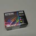 EPSON 702 DURABrite Ultra Ink Standard Capacity Black & Color Cartridge Combo Pack (T702120-BCS) Works with WorkForce Pro WF-3720, 3730, 3733