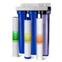 iSpring Whole House Water Filter System, Reduces Chloramine, PFAS, Chlorine, Sediments, 3-Stage Whole House Water Filtration System, 5-Micron, 3/4" Inlet/Outlet, Model: WCB32C-GAC