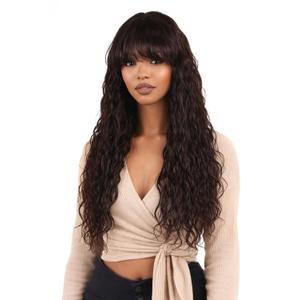 Body Wave Wigs with Bangs Human Hair Wig for Women None Lace Wear and Go Glueless Wet and Wavy Wig Natural Machine Made Brazilian Virgin Human Hair Wigs 24 inch