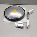 Convex Mirror Outdoor for Garage and Traffic Driveway Park Assistant, 12 in Security Mirror with Adjustable Fixing Bracket Indoor and Outdoor (Black)