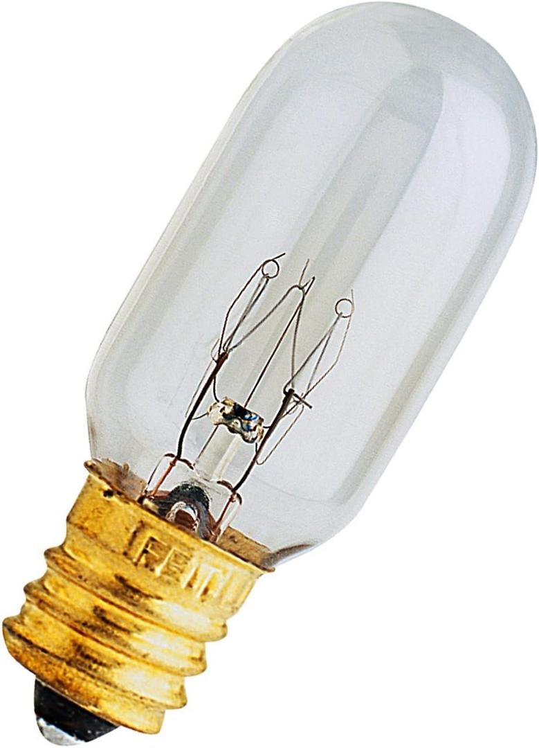 15-Watt Intermediate Base T7 Appliance Incandescent, 3000K Soft White, 2.1"H x 0.8"D