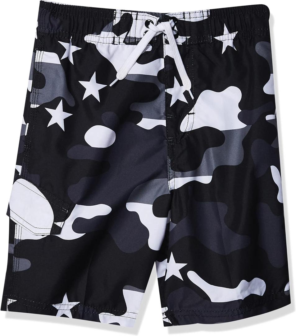Kanu Surf Avalon Boys Swim Trunks with UPF 50+ Sun Protection-Quick Dry Boys Swimsuit , M 10/12
