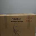 Office Chair Ergonomic Desk Chair - Comfy Mesh High Back Office Chair with Lumbar Support Wheel Home Desk Office Chairs Flip up Armrest Executive Rolling Swivel Task Computer Chair Black Silver