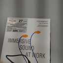 HomeSpot Noise Reduction Wireless Neckband Headphones with Qualcomm aptX HD, 27dB NRR, CVC Noise Cancelling Mic & Controls and 20H Playtime for Work Safety OSHA Compliant  Blue Wire Orange Earbuds