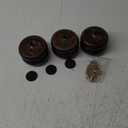 3 Inch/ 7CM Round Furniture Legs Replacement Couch Sofa Legs Set of 4 Chunky Bun Feet for Furniture Wood Legs Mid Century Predrilled M8 Bolt