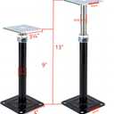 2-Pack Lift Supports,Adjust Supports,Level Supports,Floor Jacks,Adjustable House Jack for The Floor,Mini Screw Jack- Post 9" to 13"