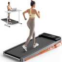 TREAFLOW Walking Pad,Treadmill with Incline for Home Office, 2.5HP Portable Under Desk Treadmill with 265 Lbs Capacity,Remote Control, Led Display, Silver