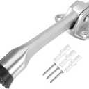 uxcell 304 Stainless Steel Brushed Easy-Step Kickdown Door Stop Holder Buffer w Screws