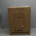 BestOffice | 13 Gallon Trash Can with Lid | Automatic Touchless Garbage Can | Odor Control | Modern Oval Design | Easy to Clean | Stainless Steel | Fits Any Kitchen, Bathroom, Office or Home