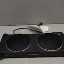 Cusimax Electric Stove, 1800W Infrared Hot Plate, 7 Inch Ceramic Glass Portable Double Burner Cooktop for Dorm Office Home Camp, Compatible w/All Cookware, Heat-up In Seconds-Upgraded Version