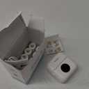 HuiJuKeJi Mini Sticker Printer Bluetooth Smart Pocket Inkless Thermal Printer with 11 Rolls Thermal Paper and Sticker for iOS&Android, Portable Receipt Printer for Photo Journal Notes Memo (white)