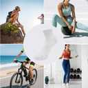 Women's Moisture Wicking Low-Top Ankle Socks, Shock Absorption, Air Bubble, 3 Pairs (White)