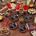 Gerrii 250 Pcs Derby Day Party Supplies for 25 Guest, Horse Racing Party Tableware Set Run for The Roses Plates and Napkins Disposable Cups Forks Knives, Horse Theme Dinnerware Derby Race Decorations