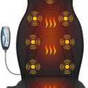 Beleduc Back Massager for Chair, Massage Chair Pad with Heat, Back Massager for Pain Relief, 9 Vibration Motors, 3 Heating Areas, 30/60/90 Min Timer, at Home Office (Black)