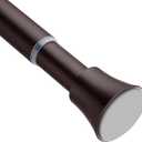 Bronze Shower Curtain Rod - Tension Curtain Rod for Window or Bathroom Adjustable 32 to 78 inch Spring Tension Shower Rod No Drilling Non Slip, Matte Bronze