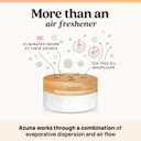 Azuna Air Freshener and Odor Eliminator for Strong Odor Gel 24oz Refill Pouch with Tea Tree Oil | Plant-Based & Long Lasting | Pet, Smoke, Home and Bathroom | Simply Citrus | Lasts 60-90 Days