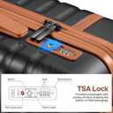 3 Piece Luggage Set, Durable ABS Hardshell Carry On Suitcase Set with Silent Spinner Wheels, YKK Zipper & TSA Lock, Lightweight Large Travel Checked Luggage,20/24/28 Inch