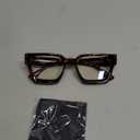 livho Oversized Eyewear Frame for Woman and Men - Rectangle Fashion Glasses for Computer, Chic Preppy Frame (*Coco Tortoise)