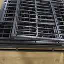 Amazon Basics Durable, Foldable Metal Wire Dog Crate with Tray, Double Door, 36 x 23 x 25 in, Black