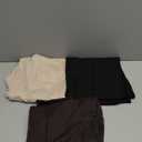 NEW YOUNG 3 Pack Women's Wide Leg Pants with Pockets High Waist Loose Sweatpants Casual Lounge Yoga Workout Palazzo (Black,brown,apricot)