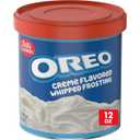 Betty Crocker OREO Creme Flavored Whipped Frosting, Gluten Free Frosting, 12 oz (Best By: 02/03/2026)