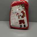 ADOMI Santa Claus Costume for Men Adults Santa Suit 11pcs Mens Red Deluxe Christmas Clause Outfit Cosplay Vacation Suits Set (Large)