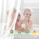 eachope 1 Pack PEVA Snap-in Shower Curtain Liner Replacement,Compatible with No Hook Shower Curtain with Snap in Liner, Removable & Water-Repellent,Machine Washable,70x64,Frost