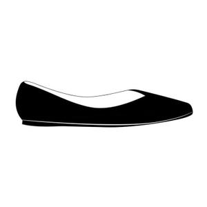 Women Flat Shoes Black Size 6