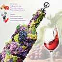 10 x 3 Pcs Wine Stopper Bottle Stopper Wine Saver, Yimerlen Silicone Vacuum Wine Bottle Corks, Reusable Wine Stopper Used for Bar, Holiday Party Keep Wine Fresh Suitable for Standard Bottle (Silver)