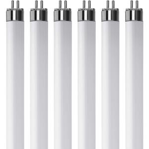 (Pack Of 6) F8T5/D - T5 6500K Daylight - 8 Watt - 12" Super Long Life Light Bulbs