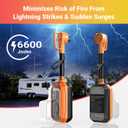 EyGde RV Surge Protector 30 Amp Waterproof, RV Circuit Analyzer with Full Electrical Protection, Power Plug Adapter Protectors for 30amp Camper Travel Trailer Accessories
