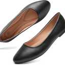 Hash Bubbie Women's Flats Shoes Ballet Flats Dress Shoes Comfortable PU Leather Slip on Shoes for Women, 40
