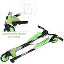 Swing Wiggle Scooter, 3 Wheels Drifting Folding Kick Scooter with 4-Level Adjustable Height/Foldable for Kids/Teen/Adult Age 6+ Years Old