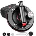 8" Glass Suction Cups Lift Glass, Heavy Duty Hand-held Suction Cups 650LBS Load Capacity for Large Granite, Tile, Glass Lifting, with a Protective Cover and Box