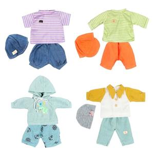 fromeasy Baby Dolls Clothes Boy for 12-16 Inch Dolls, 4 Sets 15 Inch Doll Outfit Accessories
