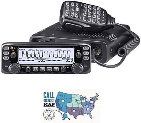 Bundle - 2 Items - Includes Icom IC-2730A Dual-Band VHF/UHF 50W Mobile Transceiver and Ham Guides TM Quick Reference Card