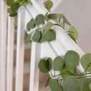 CQURE 8Pcs Eucalyptus Garland,Artificial Eucalyptus Leaves Table Greenery Garland Wreath Spring Vines for Wedding Party Table Bedroom Wall Room Decor