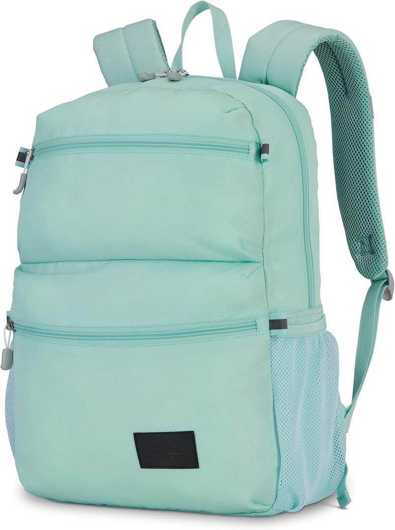 High Sierra Everclass Backpack - Travel or Work Laptop Bookbag with 360 Reflectivity, Dual Water Bottle Pockets & Fits Laptops Up To 15.6, One Size, Sky Blue